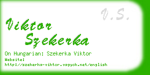 viktor szekerka business card